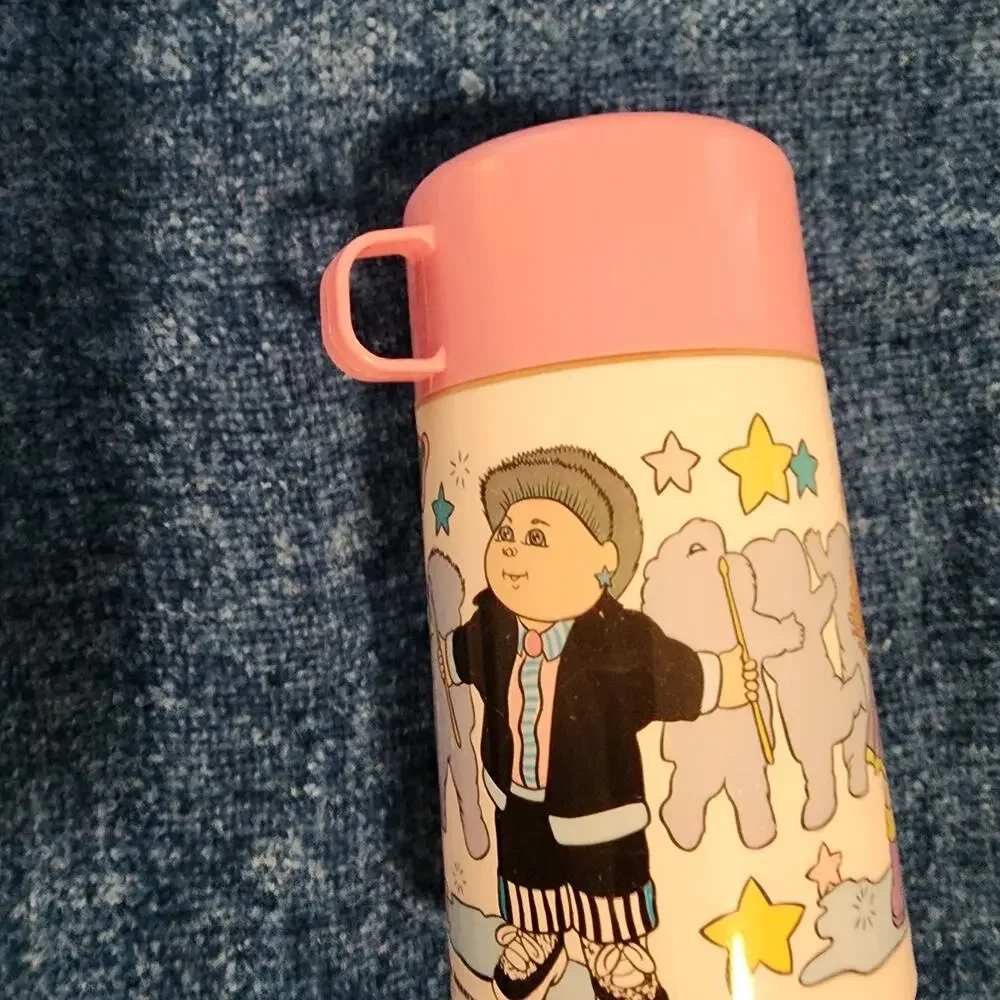 Vintage 1990 Cabbage Patch Aladdin 8 oz Thermos Pink Awesome Condition